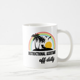 István Off Duty Rainbow End of School Year Kaffeetasse