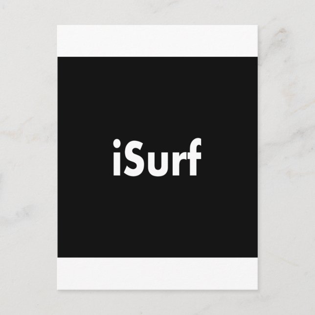 iSurf Postkarte (Vorderseite)