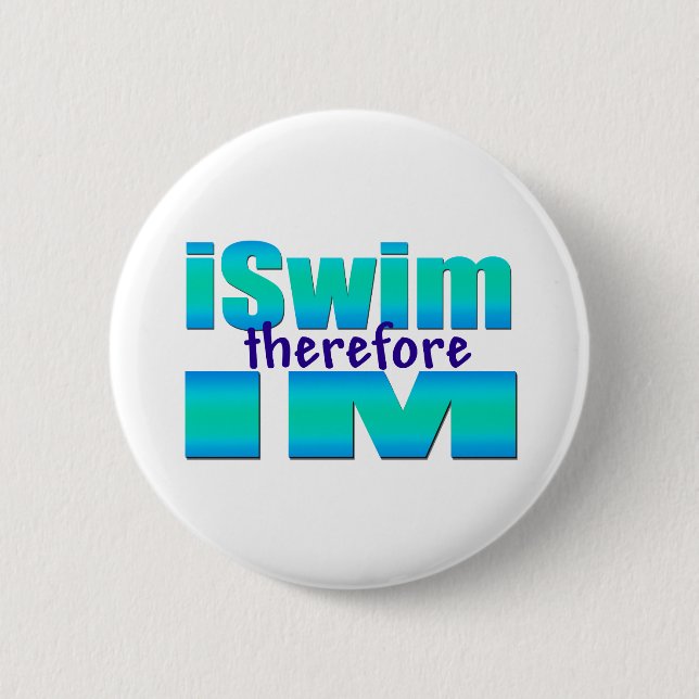 iSwim deshalb runder Knopf IM Button (Vorderseite)