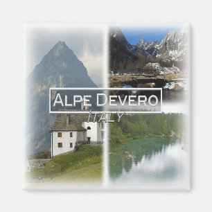 IT3261 Europa, Italien, Piemont, Alpe Devero Kühls Magnet
