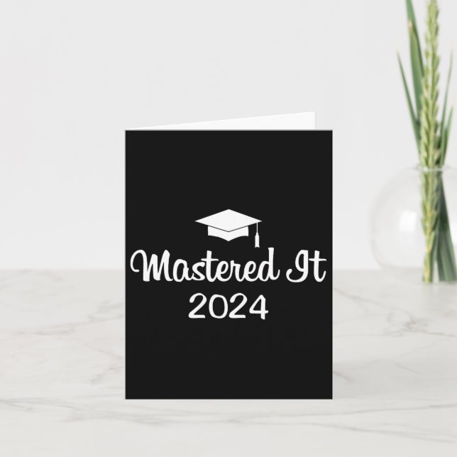 It 2024 Master-Grad-Abschluss Graduate Mba Karte (Vorderseite)