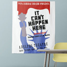 It Can't Happen Here WPA Poster Wandteppich