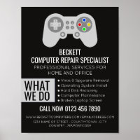 IT/Computer, Fachwerbung für Computerreparatur