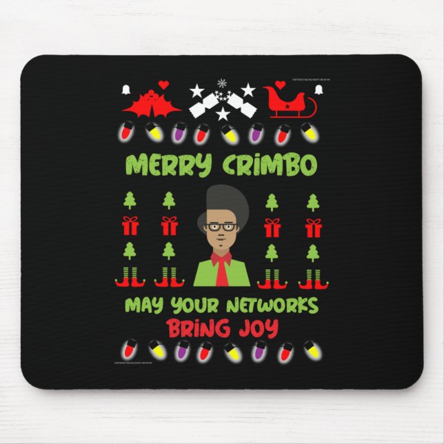 IT-Computerabteilung Geek Xmas Mousepad (Vorne)
