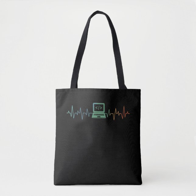 IT-Entwickler Computer-Heartbeat-Software-Coder Tasche (Vorderseite)
