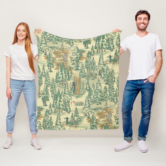 IT Forest Fishing Muster Fleecedecke (Beispiel)