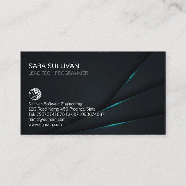 IT für Computertechnik Visitenkarte (Vorderseite)