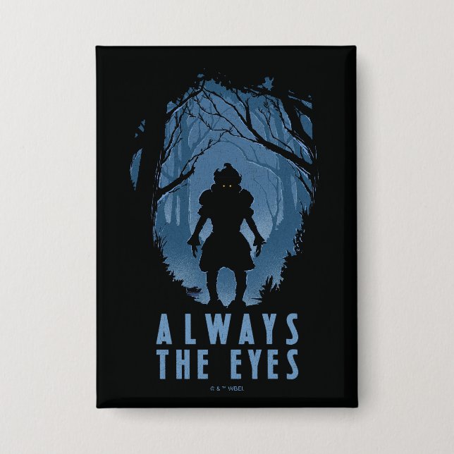 IT immer die Silhouette des Auenwaldes Button (Vorderseite)