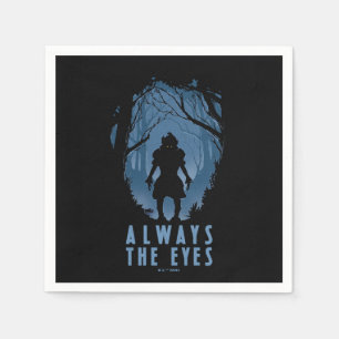 IT immer die Silhouette des Auenwaldes Serviette