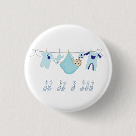 It is a Boy Baby shower Button