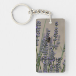 It is well bee on lavender key ring