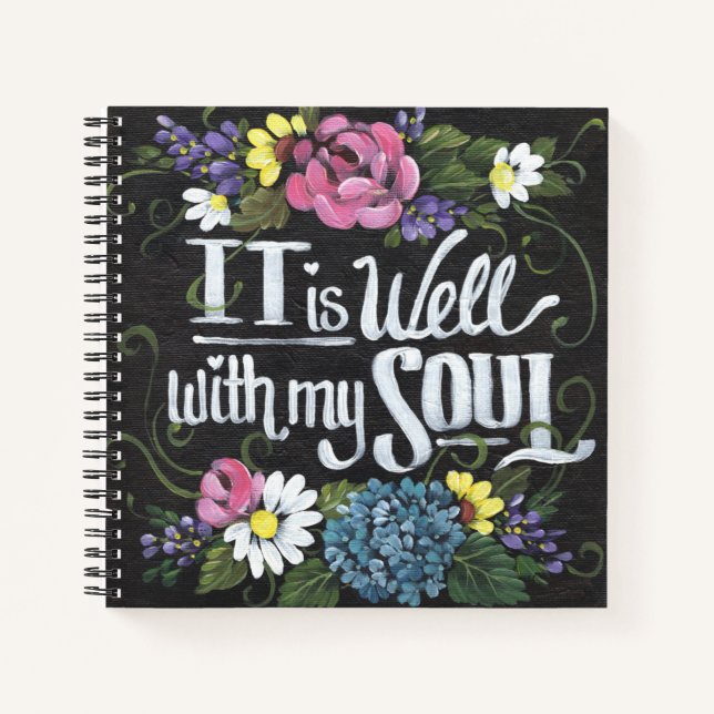 "It is Well" Custom Spiral Journal Notizbuch (Vorderseite)