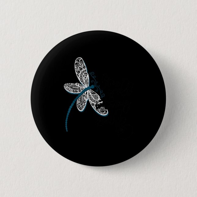 It Is Well With My Soul Dragonfly Chirtian Quote  Button (Vorderseite)