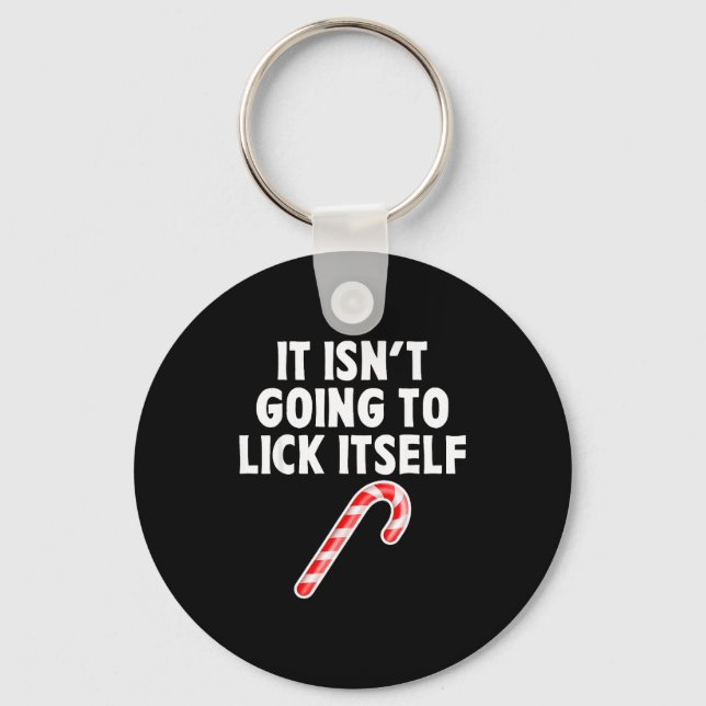 It Isnt Going To Itself Candy Cane Christmas Coupl Schlüsselanhänger (Vorderseite)