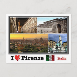 IT Italia - Firenze - Mosaik - Postkarte