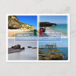 IT Italien - Abruzzen - Trabocchi-Küste - Postkarte