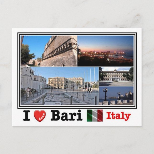 IT Italien - Bari - Mosaik - Postkarte (Vorderseite)