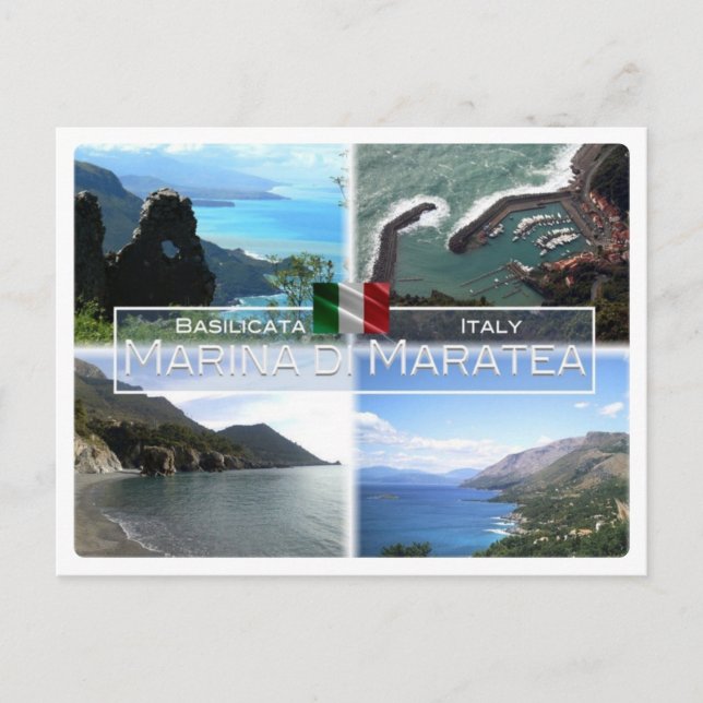 IT Italien - Basilicata - Marina di Maratea - Postkarte (Vorderseite)