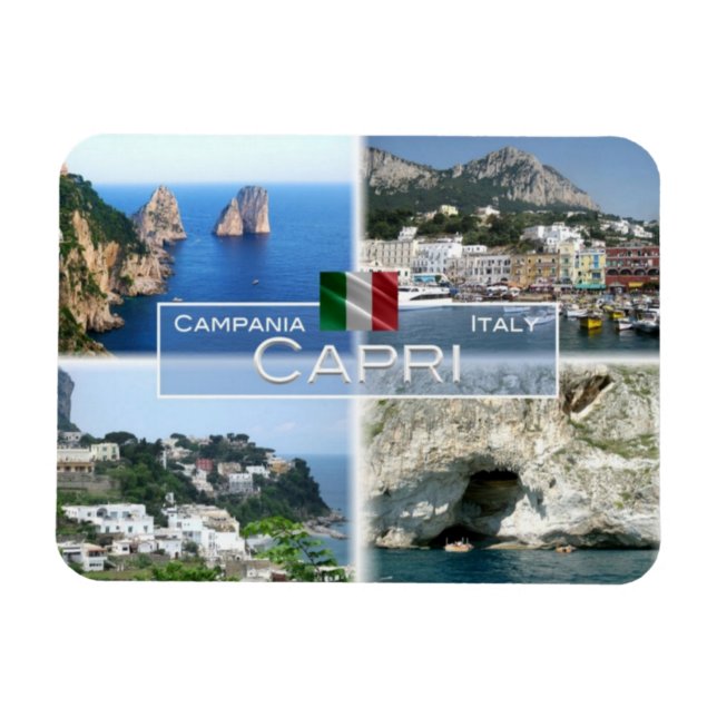 IT Italien - Capri - I Faraglioni - Marina Grande  Magnet (Horizontal)