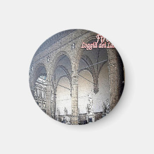 IT - Italien - Florenz - Loggia dei Lanzi Magnet