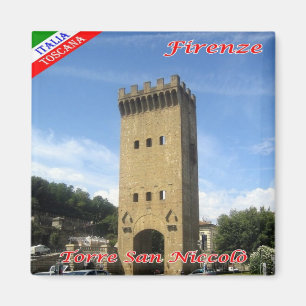 IT - Italien - Florenz - Turm von San Niccolò Magnet