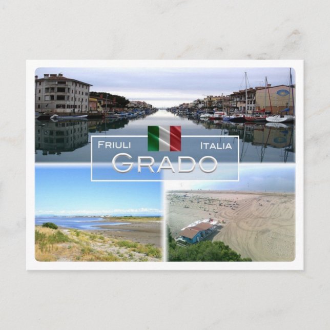 IT Italien - Friaul-Julisch Venetien - Grado - Postkarte (Vorderseite)