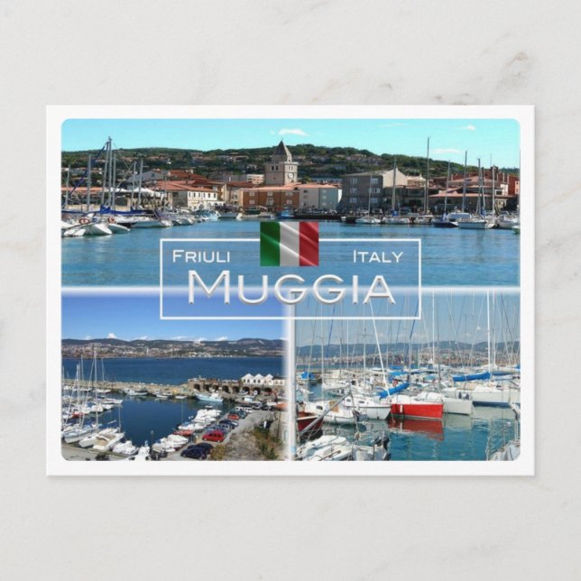 IT Italien - Friaul-Julisch Venetien - Muggia - Postkarte (Vorderseite)