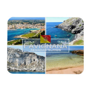 IT Italien - Insel Favignana - Aegadische Inseln - Magnet