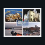 IT Italien - Italien - Bari - Postkarte<br><div class="desc">Reisen und PostCard Hier ist die Erinnerung an Ihren Urlaub in Italien. Dieses Bild enthält eine Darstellung der folgenden Orte: Apulien - Bari - Hafen - Basilika San Nicola - Margherita Theater. Beeindrucken Sie Freunde und Familie mit einzigartigen Souvenirs von der großen Reise. Probier uns!</div>