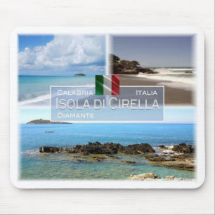 IT Italien - Kalabrien - Diamante e Isola di Cirel Mousepad