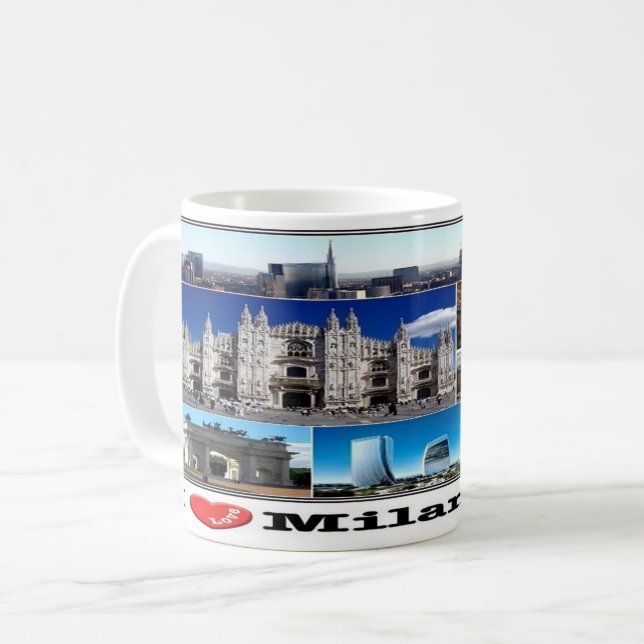 IT Italien - Mailand Mailand - Kaffeetasse (Vorderseite Links)