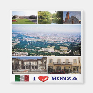 IT - Italien - Monza - I Liebe - Collage Mosaic Magnet