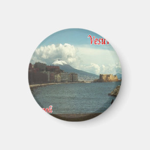 IT - Italien - Neapel - Aussicht auf Vesuv Magnet