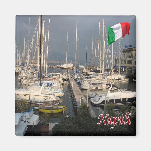 IT - Italien - Neapel - Hafen Magnet (Vorne)