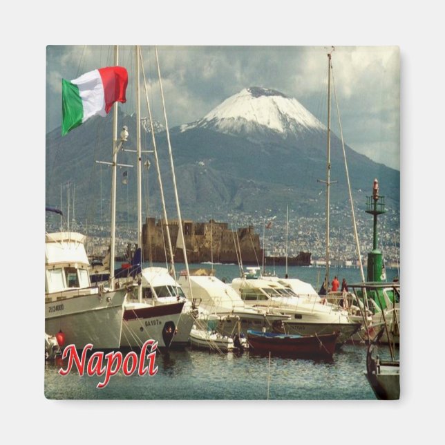 IT - Italien - Neapel - mit Blick auf den Hafen vo Magnet (Vorne)
