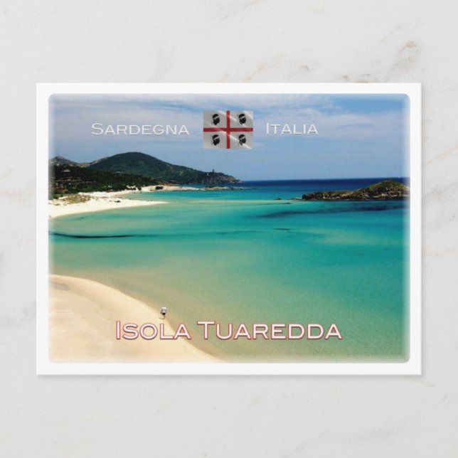 IT Italien - Sardinien - Isola Tuaredda - Postkarte (Vorderseite)