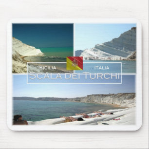 IT Italien - Sizilien - Scala dei Turchi - Mousepad