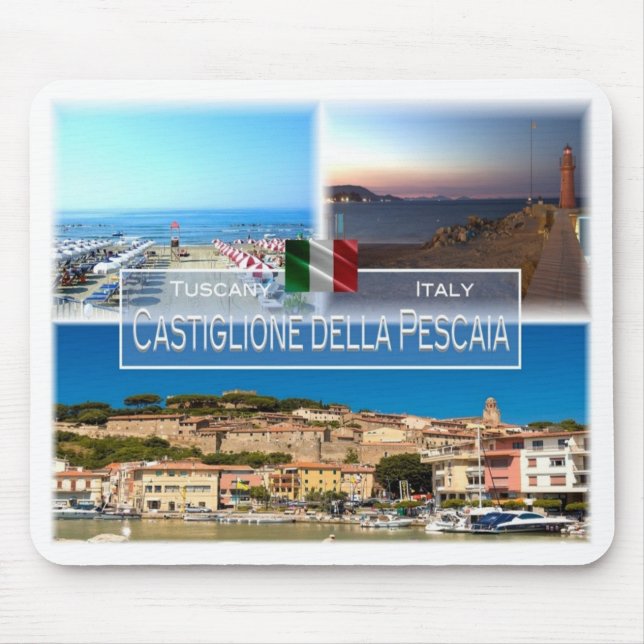 IT Italien - Toskana - Castiglione della Pescaia - Mousepad (Vorne)