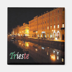 IT - Italien - Triest - Grand Canal by Night Magnet