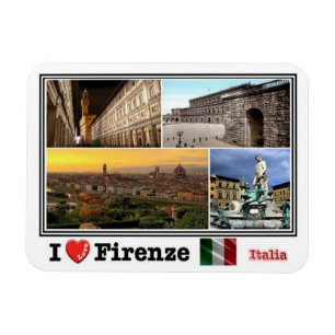 IT Italy - Firenze - I Love Mosaic - Magnet