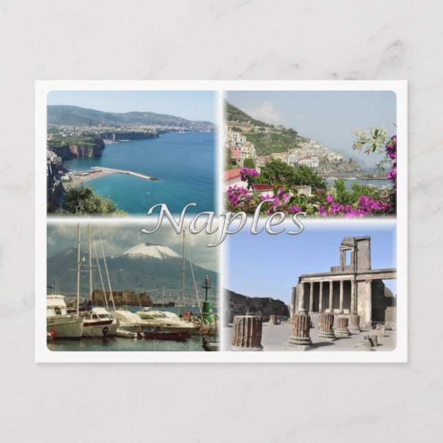 IT Italy - Italia - Naples - Postkarte (Vorderseite)