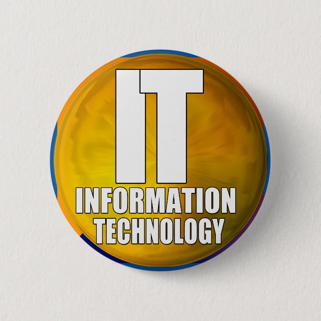 IT-LOGO - INFORMATIONSTECHNOLOGIE BUTTON (Vorderseite)