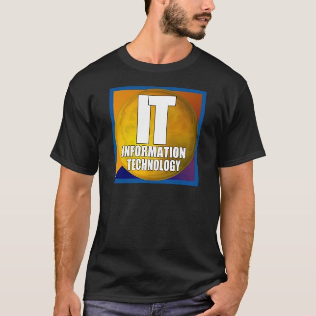 IT-LOGO - INFORMATIONSTECHNOLOGIE T-Shirt (Vorderseite)