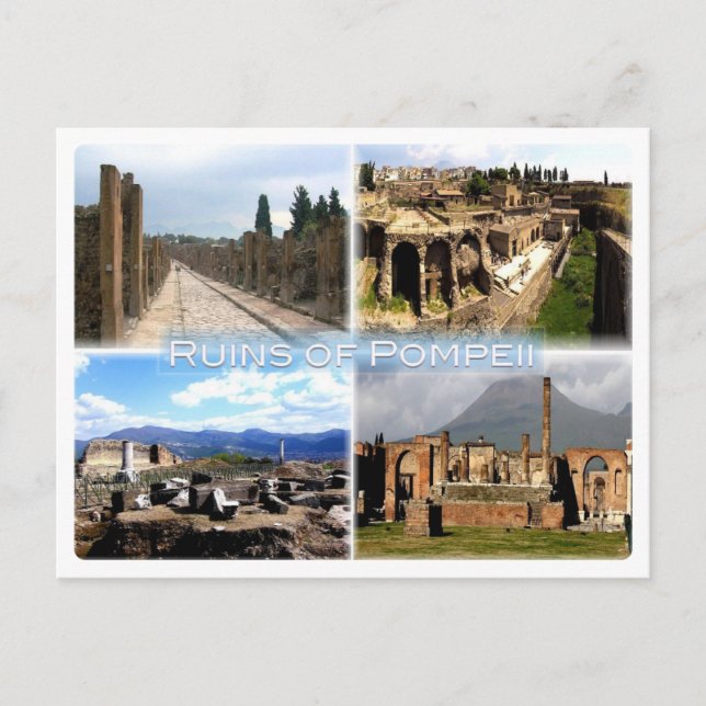 IT Neapel - Pompeji - Ruinen von Pompei - Hafen - Postkarte (Vorderseite)