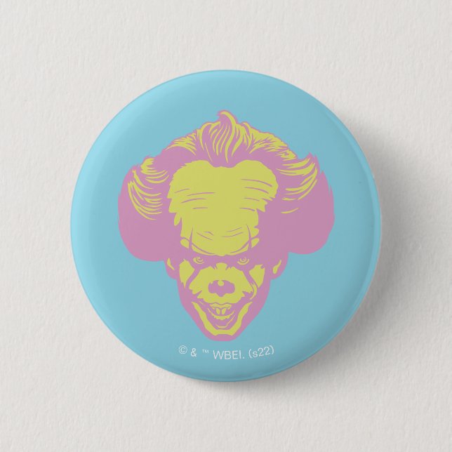 IT | Pennywise Pastell Head Pattern Button (Vorderseite)