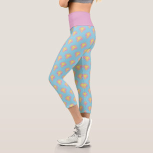 IT   Pennywise Pastell Head Pattern Capri Leggings