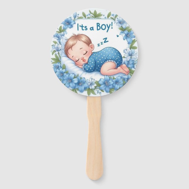 It’s a Boy Baby Shower  Fächer (Vorderseite)