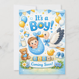 It’s a Boy Design – Baby Announcement Einladung