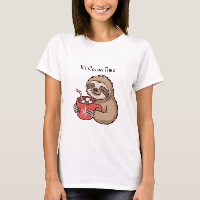 It’s Cocoa Time | Cozy Winter Quote T-Shirt (Vorderseite)