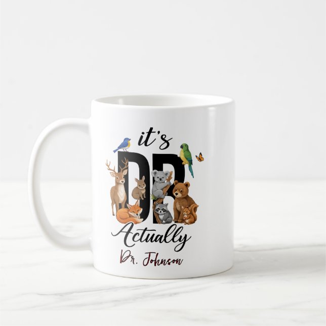 It’s Dr. Actually Animals | Funny Doctor Day Kaffeetasse (Links)